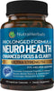 Brain Booster Supplement -"90 Day Supply"- Nootropics Mental Clarity, Memory & Focus. Scientifically Formulated for Prolonged Performance - DMAE, ...