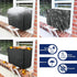 600D Outdoor Air Conditioner Covers and Indoor Air Conditioner Cover for U-Shaped Window Air Conditioner Unit, with Adjustable Hook and Loop Strap...