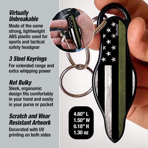 Original Self Defense Keychain Kit - Self Protection Personal Safety Essentials, Portable Defense Kubotan, Legal for Airplane Carry - TSA Approved...