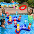 2 Pack Pool Toys Game Set with 8 Rings Pool Games for Kids Adult Inflatable Pool Ring Toss Pool Toys for Kids Teen Multiplayer Floating Swimming P...