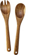 Acacia Wood Salad Serving Set, Salad Serving Spoons for Serving and Tossing, Salad Spoon and Fork Serving Set...