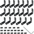 20pcs Black 2020 Series L-Shape Interior Inside Corner Connector Joint Bracket with Screws + 1pcs Wrench for Slot 6mm 20S Aluminum Rail Accessorie...