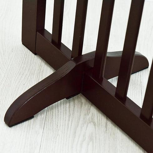 WELLAND Support Feet for 360 Degree Configurable Gate Collection, Espresso, A Pair...