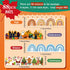 88 Pcs Seasonal Bulletin Board Borders Stickers Fall Halloween Christmas Winter Bulletin Board Trim Border Decor 86ft Seasonal Border Stickers for...