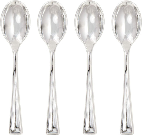 Creative Converting Plastic Spoons, One Size, Metallic...