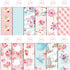 VIVIQUEN 24 Sheets Girl's Pink Tea Forum Double-Sided Scrapbook Paper 30x30cm Flower Craft Paper Folded Flat for DIY Decorative Background Card Ma...