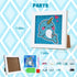 TOY Life 5D Diamond Arts Kits for Kids with Wooden Frame Diamond Arts and Crafts for Kids Ages 6 8 10 12 Gem Art Painting Kit Whale Diamond Dots P...