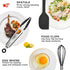 Silicone Kitchen Cooking Utensils Set Kitchen Spatula Set with Holder,5 pcs Heat Resistant Silicone Kitchen Utensils Gadgets Tools Set for Nonstic...