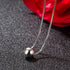 Classic Sterling Silver Ball Necklace For Women Fashion Bead Pendant Choker Solid 925 Silver Chain 16 "+2 "Adjustable Fine Jewelry Gift...