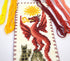 Povitrulya Counted Cross Stitch Kit 'Sun Dragon' - DIY Embroidery Book Marker Set for Adults with Paper Pattern, 16 Count Aida Canvas and Presorte...