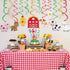 24pcs Farm Animals Party Favor Straws,Reusable Drink Birthday Party Straws,Chicken Sheep Horse Cow Pig Farm Party Supplies With 2 Cleaning Brushes...