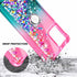 NZND Case for OnePlus Nord N300 5G with Tempered Glass Screen Protector (Maximum Coverage), Ring Holder/Wrist Strap, Glitter Liquid Floating Water...