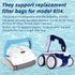???????? ?????????????? Pool Cleaner Fine Filter Bag Replacement for Aquabot/Aqua Filter Bag Products 8114,Fits Pool Spa Part Small Wheeled Aquabo...