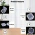 80 Pcs Mini Square Storage Containers and Organizer with Hinged Lid,Transparent Craft Supply Box for Earrings Chains Tiny Items Earplug...