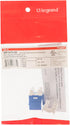 Legrand - OnQ RJ45 Keystone Insert, Cat 6 Keystone Jack, Terminate with Punch and Go Tool or Any 110 Punchdown Tool, Blue, 1 Count, WP3476BE...