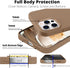 IceSword iPhone 12 Case and iPhone 12 Pro Case 6.1” (2020), Liquid Silicone Case Cover, Soft Microfiber Cloth, Matte Light Brown Beige Warm Tan,Ge...