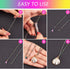 COGCHARGER 5M Stainless Steel Satellite Chains Rainbow Soldered Beads Chain DIY Chain Jewelry Set Making Kit for Jewelry Necklace Bracelet Earring...
