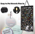 Hanging Brooch Pin Organizer, Dust-proof Enamel Brooch Pin Display, Brooch Collection Storage Organizer, Hold Up to 170 Brooch Pins (Black)...