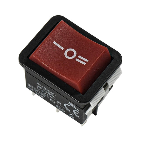 HQRP On-Off-On Power Switch Compatible with KEDU HY12-9-5, Grizzly G4015Z Combo Lathe Power Tools, 20A 125V, 6-Pin, UL Listed...