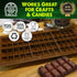 Small Leaf Chocolate Bar Silicone Candy Mold Trays, 2 Pack...
