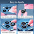 (3+1) Compatible with iPhone 15 Pro & iPhone 15 Pro Max Camera Lens Protector Glitter Bling, Tempered Glass Clear Camera Cover Screen Protector Ri...