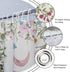 Riyidecor Witchy Moon Phase Shower Curtain for Bathroom Decor 72Wx72H Floral Pink Rustic Wildflower Plant Leaves Botanical Herbs Nature Art Printe...