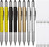 Zhanmai 8 Pcs Gift Pen for Men 6 in 1 Multitool Tech Tool Pen Screwdriver Pen with Ruler, Levelgauge, Ballpoint Pen, Pen Refills (Gold, Black, Sil...
