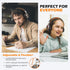 Kids Headphones, Headphones Wired with Microphone and Volume Control Folding Stereo Corded On-Ear 3.5mm Headset for Boys Girl Cellphones Tablets C...