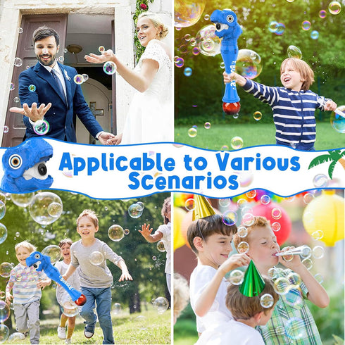 Bubble Wand Toys for 3 4 5 6 7 8 Years Old Boys: Bubbles Machine Bubble Blower for Toddlers 1-3 Outdoor Toys for Toddlers Age 1-3 Dinosaur Toys fo...