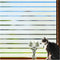 Viseeko Window Privacy Film:Stripe Frosted Glass Windows Films Non-Adhesive Blinds Vinyl for Door Cover Privacy Static Cling Home Office UV Protec...