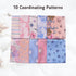 -10 Pieces 18"x21" Fat Quarters Fabric Bundles Pink, Spring Floral Cotton Fabric, Fabric for Crafts, Precut Squares for Sewing, Quilting, Patchwor...