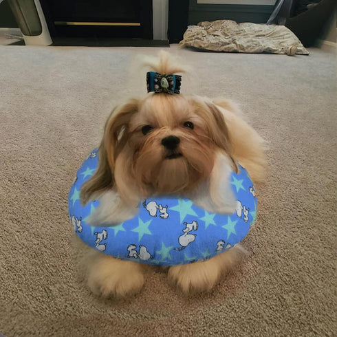 Soft Dog Grooming Pillow Top Knot Pillow for Dog Grooming Pet Yorkie Maltese Shih Tzu Lhasa Apso...