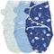 The Peanutshell Baby Swaddle Set for Boys or Girls - Unisex 3 Pack - Nautical Theme (Small/Medium - 0-3 Months)...