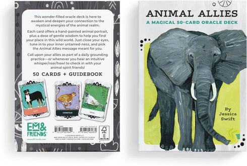 Em & Friends Animal Allies Oracle Deck by Jessica Swift: A Magical 50-Card Oracle Deck with Guidebook...