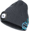 Bluetooth Hat with Light, USB Rechargeable LED Hat with Headphones, Night Lighted Music Beanie, Gifts for Men (Dark Grey)...