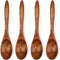 4 Pcs Small Wooden Spoons, 5.9 Inch Honey Spoon for Tea, Wooden Spoons For Eating, Mini Wood Serving Spoons for Coffee Tea Jar Condiment...