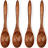 4 Pcs Small Wooden Spoons, 5.9 Inch Honey Spoon for Tea, Wooden Spoons For Eating, Mini Wood Serving Spoons for Coffee Tea Jar Condiment...