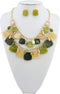 Bocar Layer Beaded Statement Necklace 2 Row Necklace Earring for Women Jewelry Set...