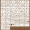 BAMIDELE Letter Stencils for Painting on Wood, 50 Pcs Calligraphy Alphabet Drawing Templates with Numbers, Signs, Flowers, Reusable Cursive Plasti...