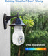 Hiseeu Light Bulb Security Camera Wireless WiFi 2.4GHz,10X Zoom PTZ Light Socket Security Camera Waterproof, 2-Way-Audio, Auto Tracking & Alarm, 3...