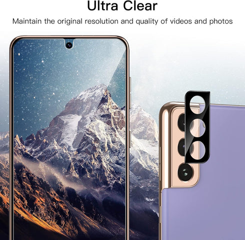 JETech Screen Protector for Samsung Galaxy S21 6.2-Inch with Camera Lens Protector, Easy Installation Tool, Tempered Glass Film, HD Clear, 2-Pack ...