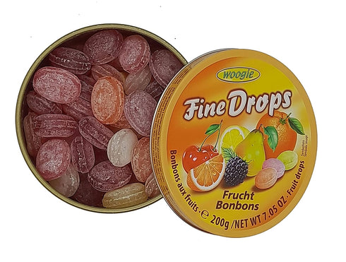 WOOGIE Fine Drops Fruit Mix Candies 200g...