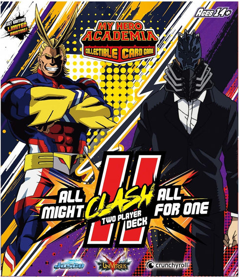 Jasco Games My Hero Academia Collectible Card Game All Might Vs. All for One Two Player Clash Decks | Trading Card Game for Adults and Teens | Age...