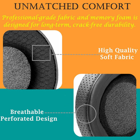 TaiZiChangQin Upgrade Ear Pads Ear Cushions Replacement Compatible with MSI DS502 DS-502 DS501 Headphone (Fabric Earpads Black)...