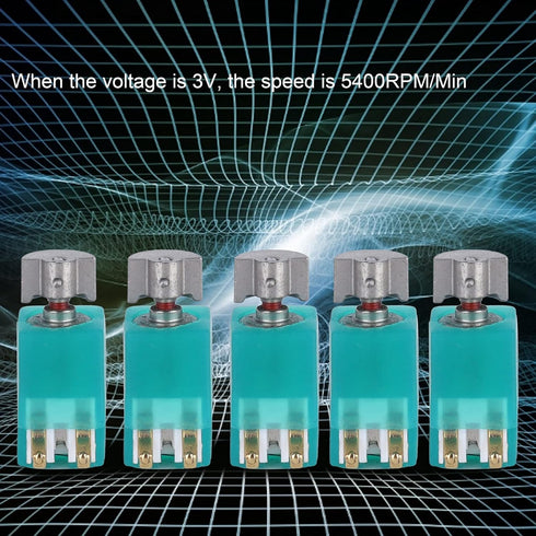 Micro Vibration Motor, Mini Electric Motors Low Noise 5400RPM Vibrating Machinery Parts ABS Shell 4x8mm for DIY Toys for Electronic Equipment...