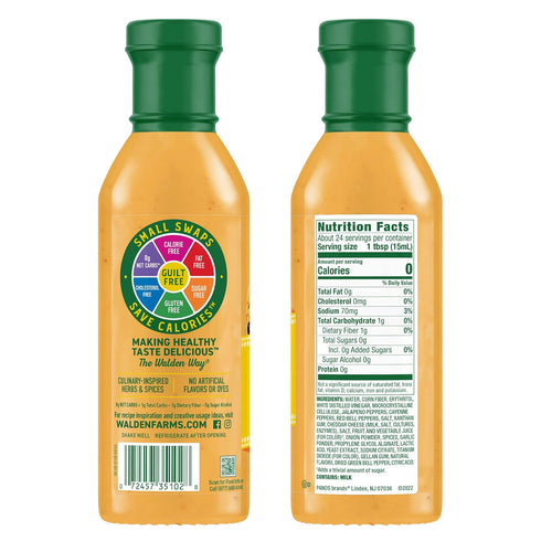 Walden Farms Queso Street Taco Sauce 12 oz. (2 Pack) Bottle - Creamy and Flavorful, Vegan, Paleo and Keto Friendly, Non-Dairy Milk Substitute - Pe...