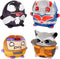 Mattel Disney100 Marvel Cuutopia Set of 4 Plush Figures, Instant Collection of 5-inch Soft Rounded Pillow Toys Inspired by Fan-Favorite Characters...