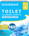 Toilet Bowl Cleaner Sheets,160 Cleans, Lemon,Friendly to your Septic,Plastic-Free Packaging,Sustainability, Toilet Bowl Cleaner Strips Great For A...
