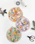 Santune 3 Sets Embroidery Kit,Cross Stitch Kits for Beginners,Needlepoint Kits for Adults with Easy Stamped Flower Pattern Fabric Hand Crafts,Hoop...