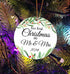 ZUNON Christmas Ornaments 2024 Our First Christmas as Mr & Mrs Couple Married Wedding Gifts Bridal Shower Gifts Decoration 3" Ornament (Green Mr &...